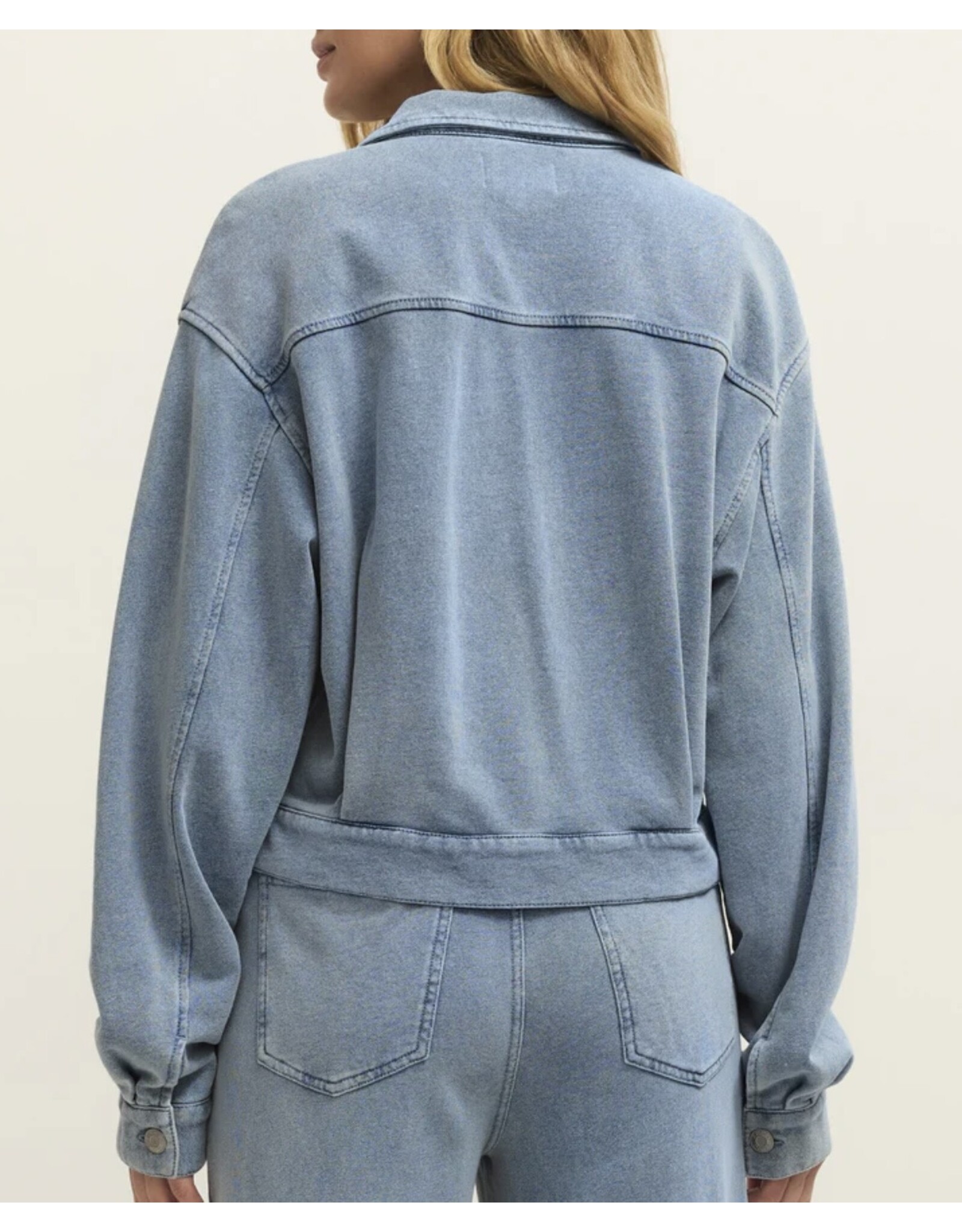 ZSupply ZSupply Heritage Knit Denim Jacket Ocean Air Indigo