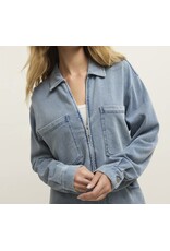 ZSupply ZSupply Heritage Knit Denim Jacket Ocean Air Indigo