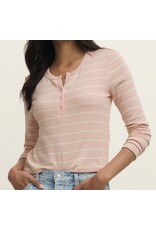 ZSupply Ferris Henley Striped Top Washed Pink