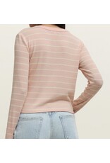 ZSupply Ferris Henley Striped Top Washed Pink