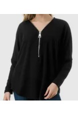 Ariella Popular dolman slv zipper  top