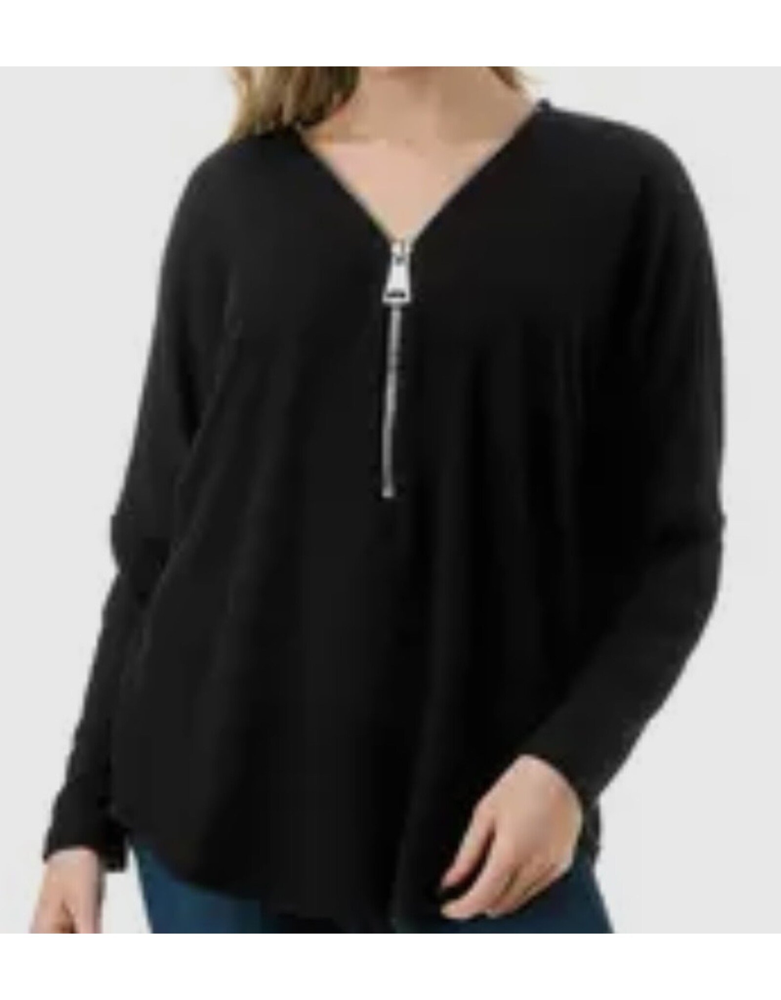 Ariella Popular dolman slv zipper  top