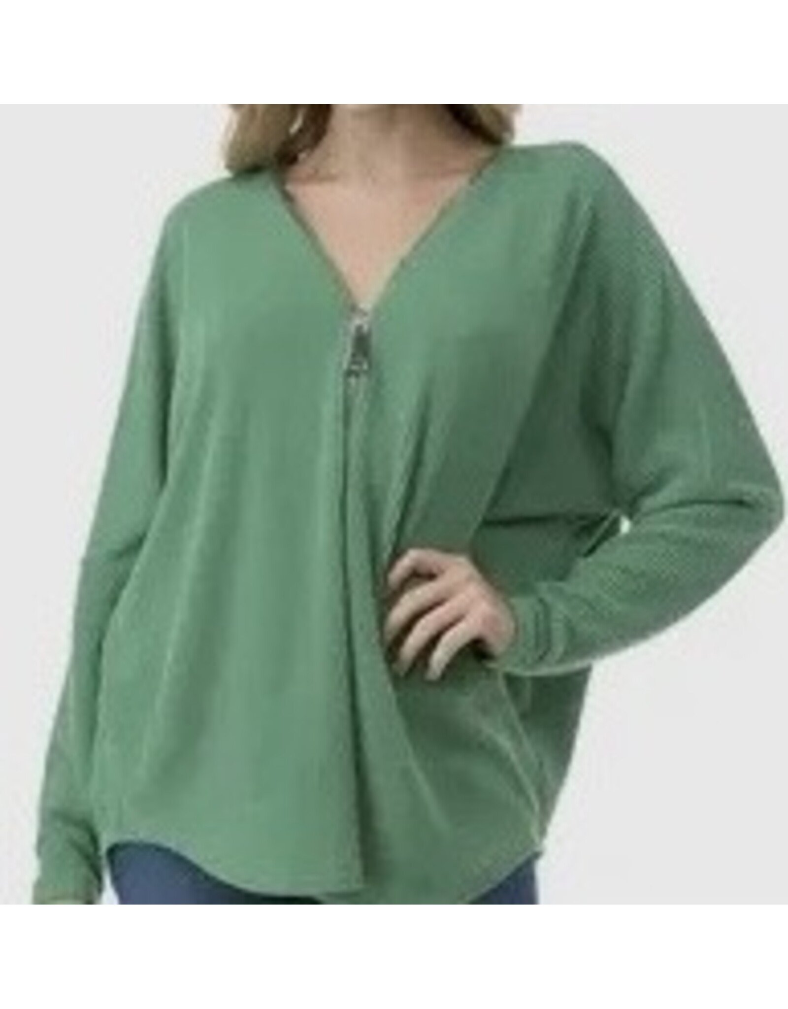 Ariella Popular dolman slv zipper  top