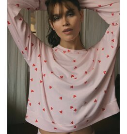 ZSupply Mira Heart LS Top Pink