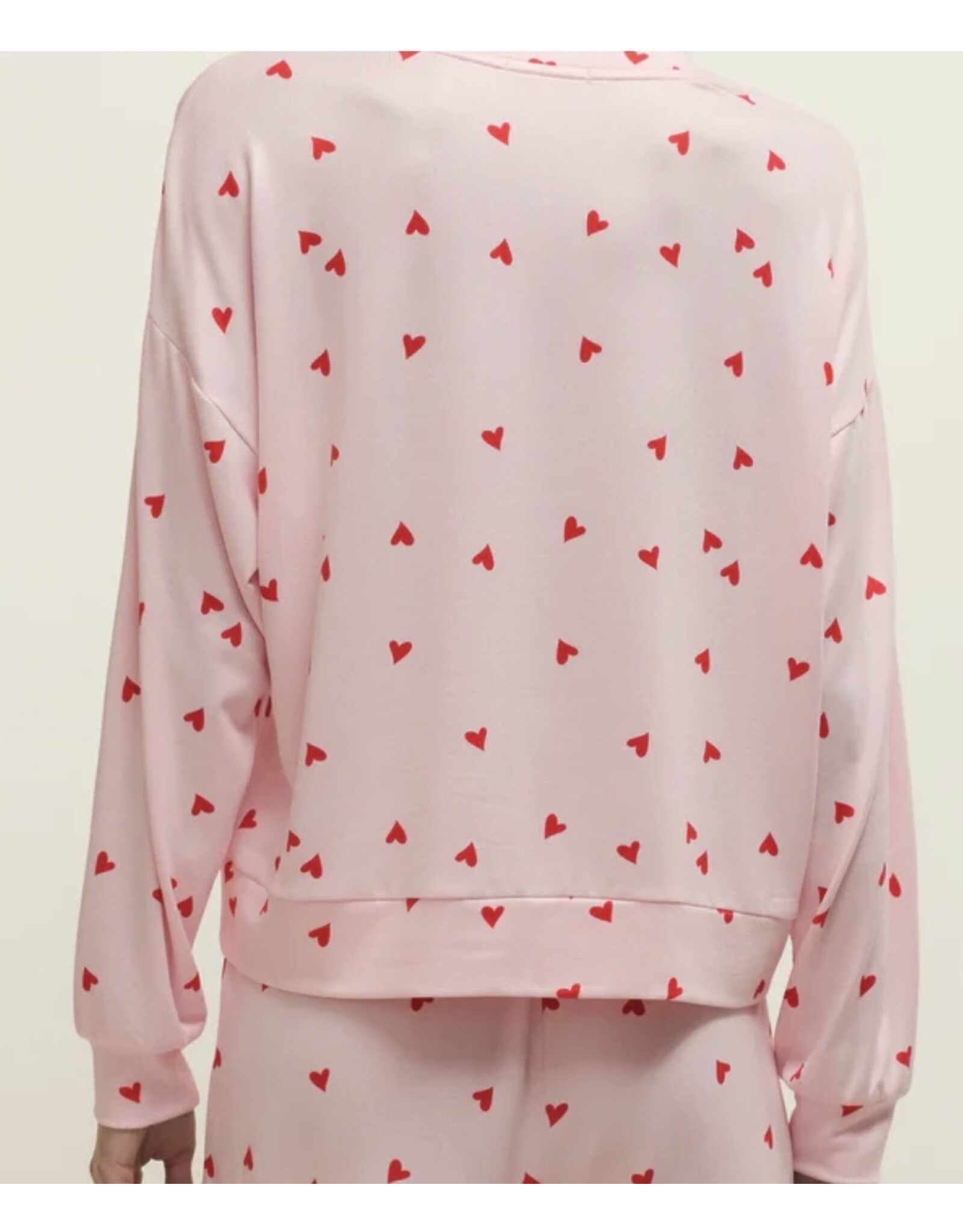 ZSupply Mira Heart LS Top Pink