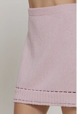 Contrast Stitched Mini Skirt