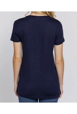 V-neck tee with pocket