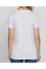 V-neck tee with pocket