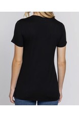 V-neck tee with pocket