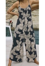 ZSupply ZSupply Flared Asha Floral Jumpsuit Black Sand
