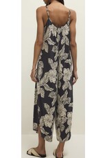 ZSupply ZSupply Flared Asha Floral Jumpsuit Black Sand