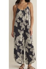 ZSupply ZSupply Flared Asha Floral Jumpsuit Black Sand