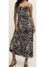 ZSupply ZSupply Charisma Tova Palm Midi Dress Black