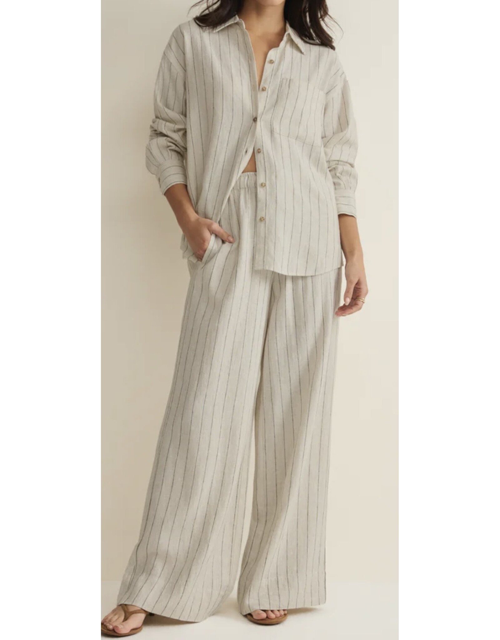 ZSupply ZSupply Alfie Striped Button Up Top