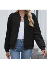 Quilted Zip-Up Bomber Jacket