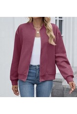 Quilted Zip-Up Bomber Jacket