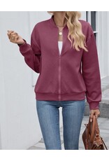 Quilted Zip-Up Bomber Jacket