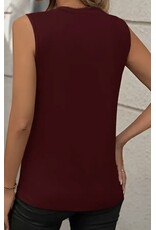 Front Seam Sleeveless Tank