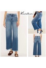 Kancan Crater HR Crop Wide Leg Jeans