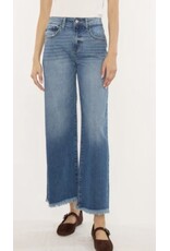Kancan Crater HR Crop Wide Leg Jeans