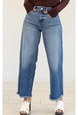 Kancan Crater HR Crop Wide Leg Jeans