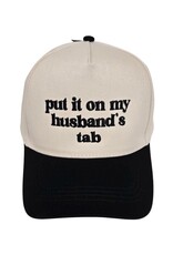 ‘put it on my husband’s tab’ baseball cap