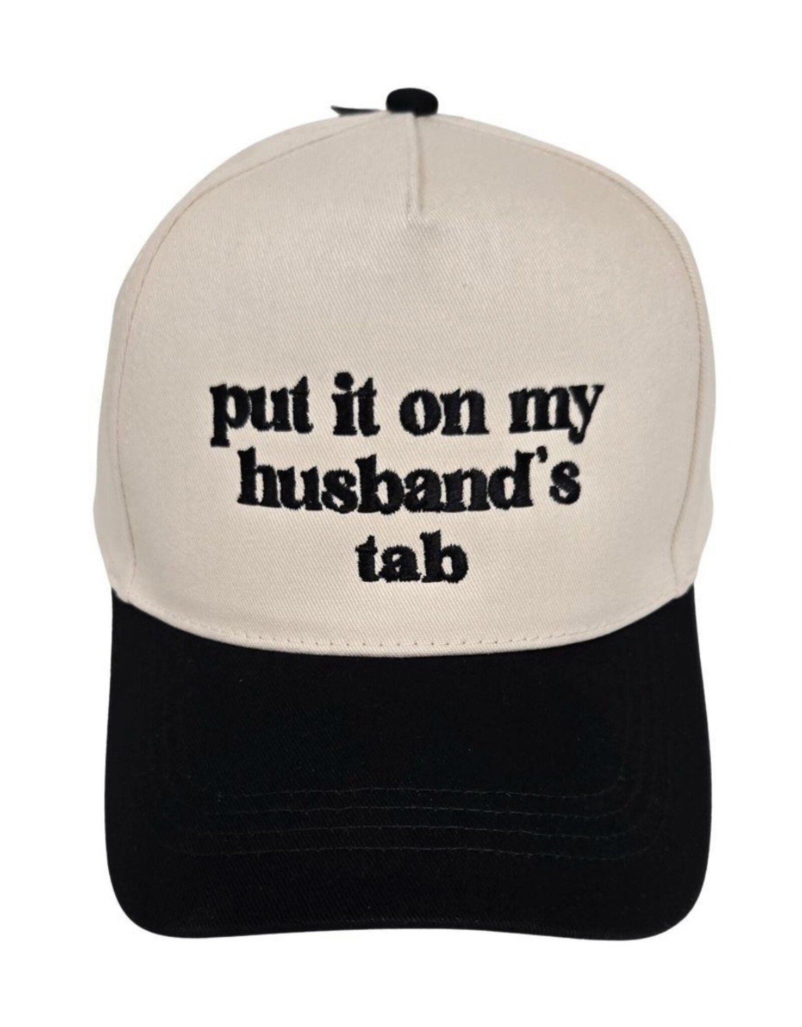 ‘put it on my husband’s tab’ baseball cap