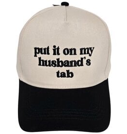 ‘put it on my husband’s tab’ baseball cap
