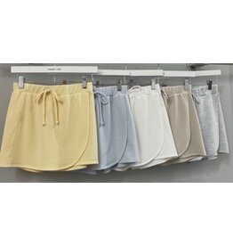 Skort in french terry cloth