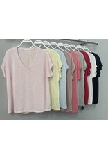 *Top Selling V Neck Haaci Slub T’