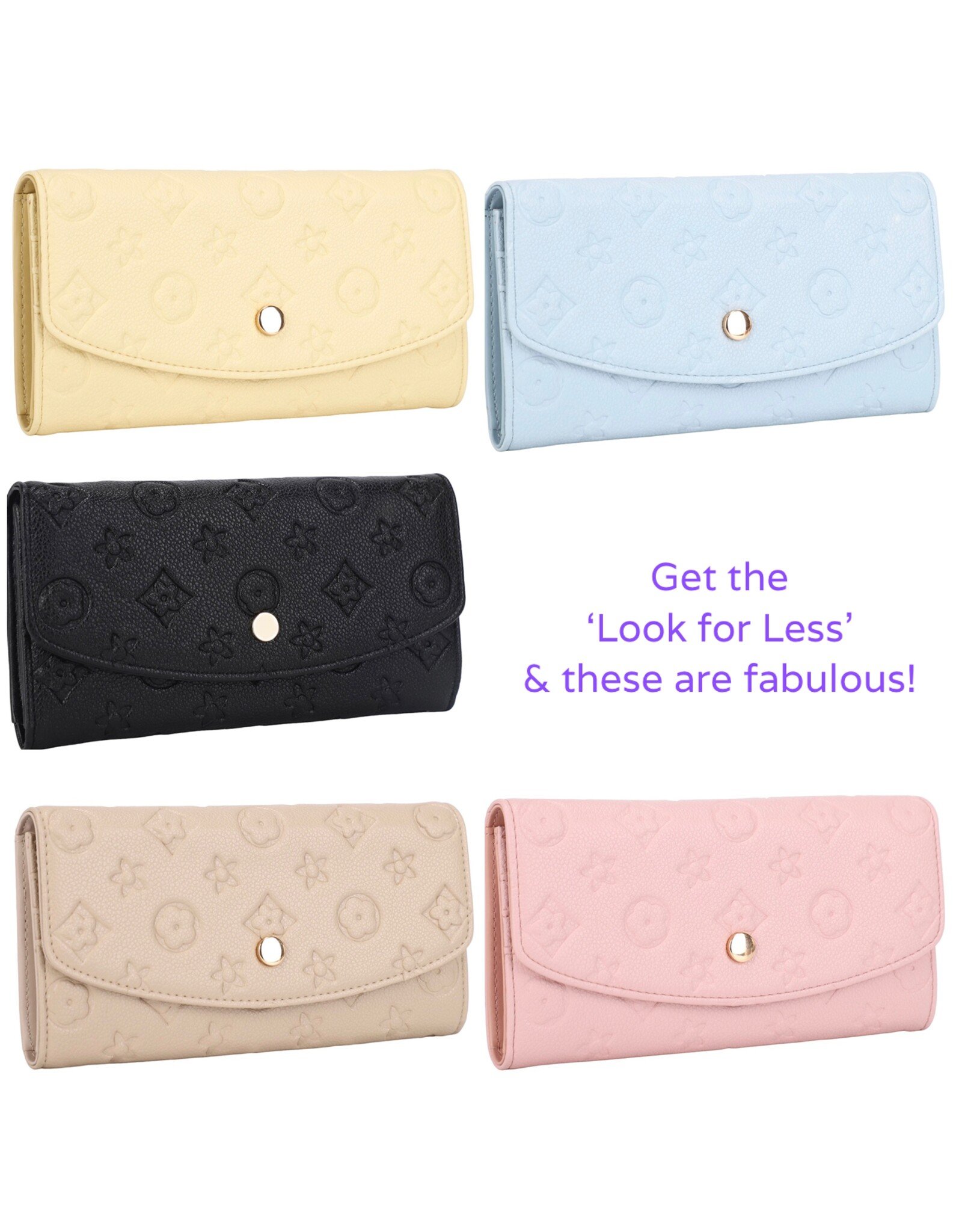 Wallet embossed ‘Look for Less’