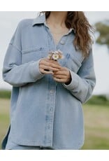 ZSupply ZSupply All Day Knit Denim Jacket Ocean Air Indigo