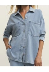 ZSupply ZSupply All Day Knit Denim Jacket Ocean Air Indigo