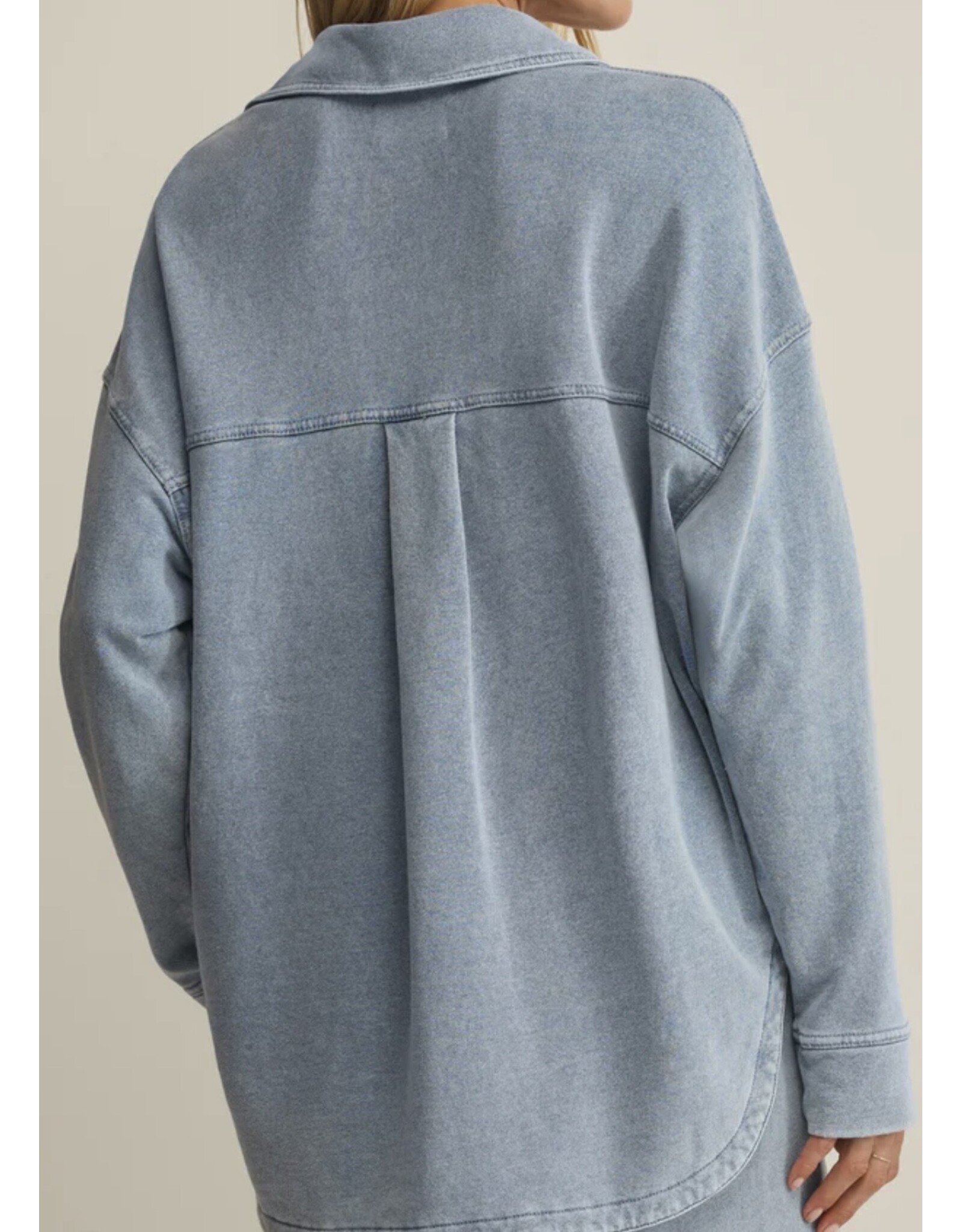 ZSupply ZSupply All Day Knit Denim Jacket Ocean Air Indigo