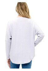 Popular dolman slv zipped top