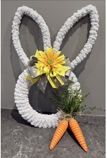 db Db soft grey yarn bunny wreath