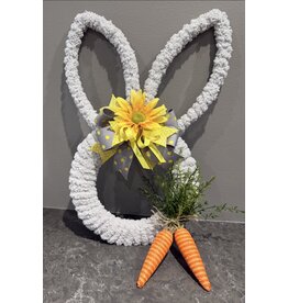 db Db soft grey yarn bunny wreath