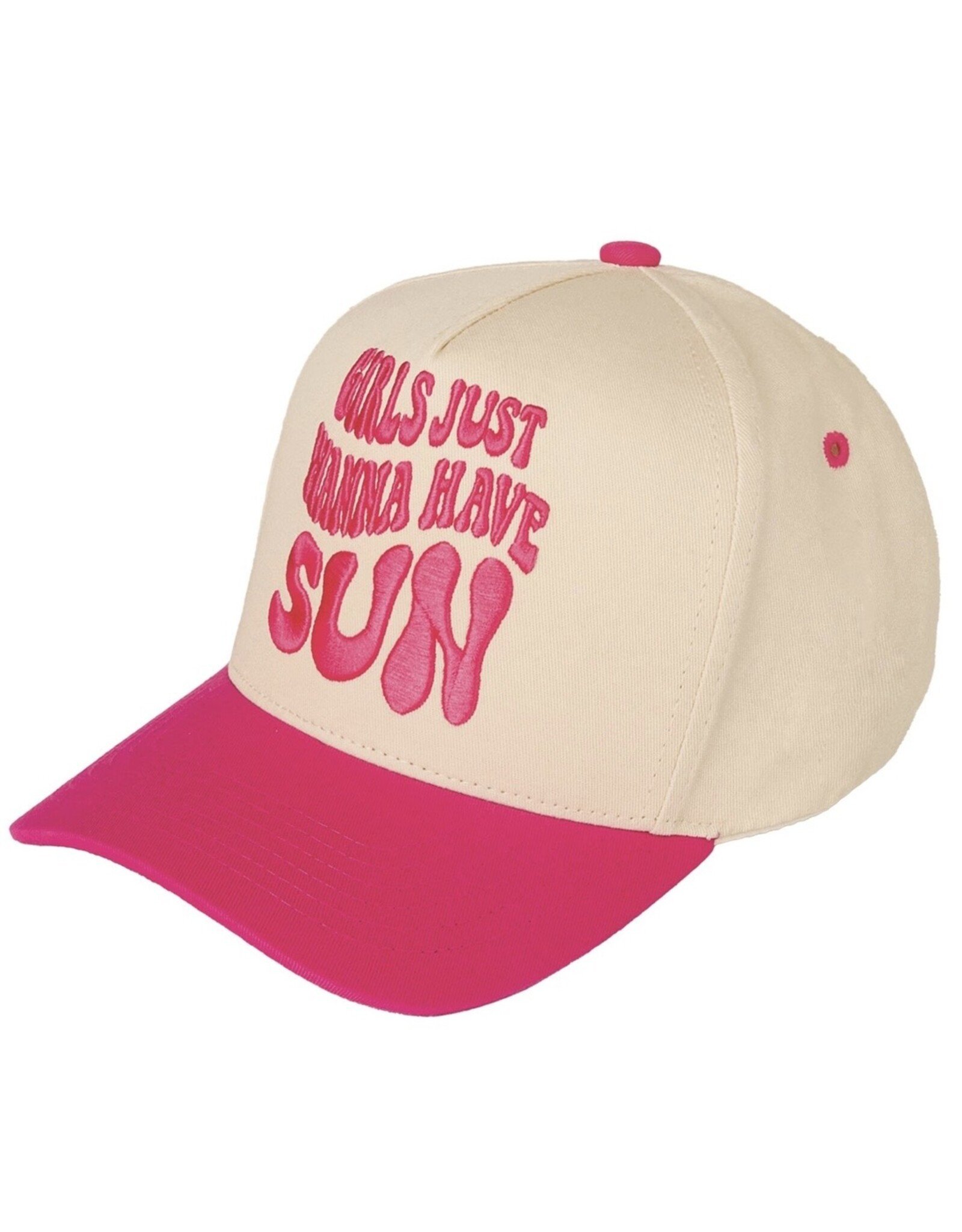 Girls Just Wanna Have Sun adjustable cap