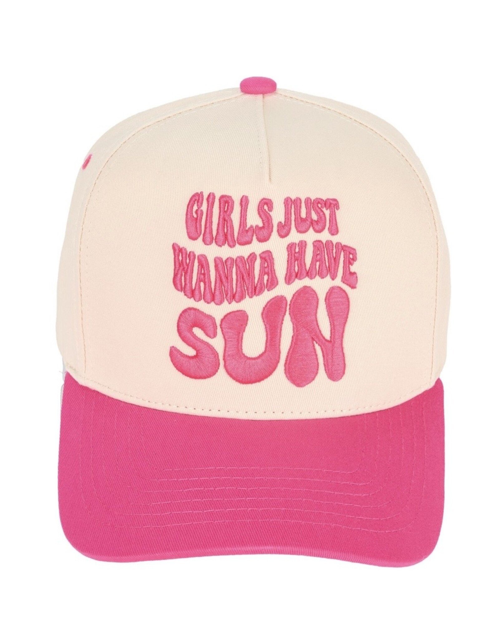 Girls Just Wanna Have Sun adjustable cap