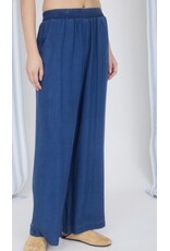 Chambray HW Wide Leg Pants