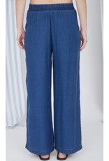Chambray HW Wide Leg Pants