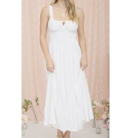 Scalloped Tie Strap Dress