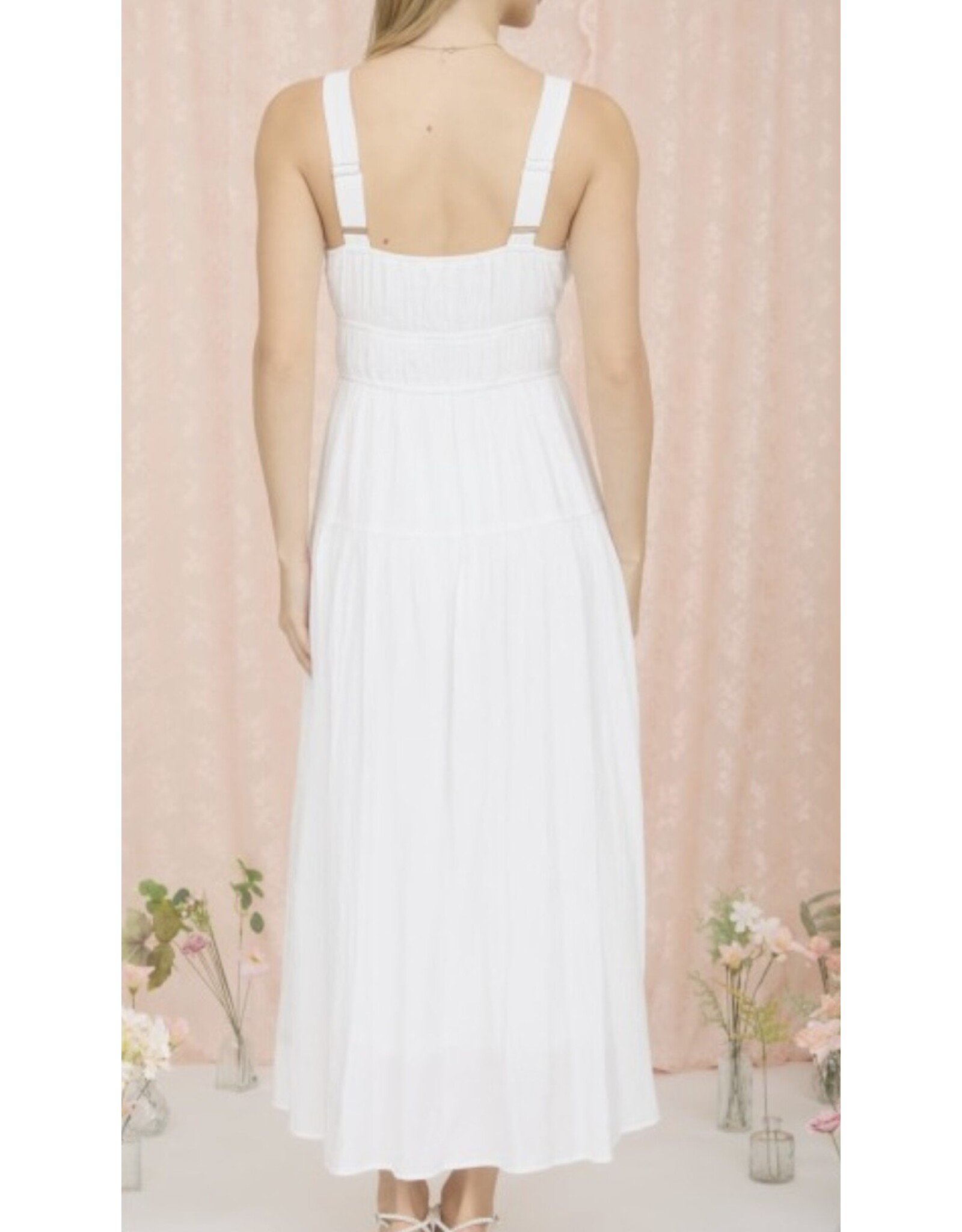 Scalloped Tie Strap Dress