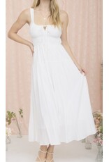 Scalloped Tie Strap Dress