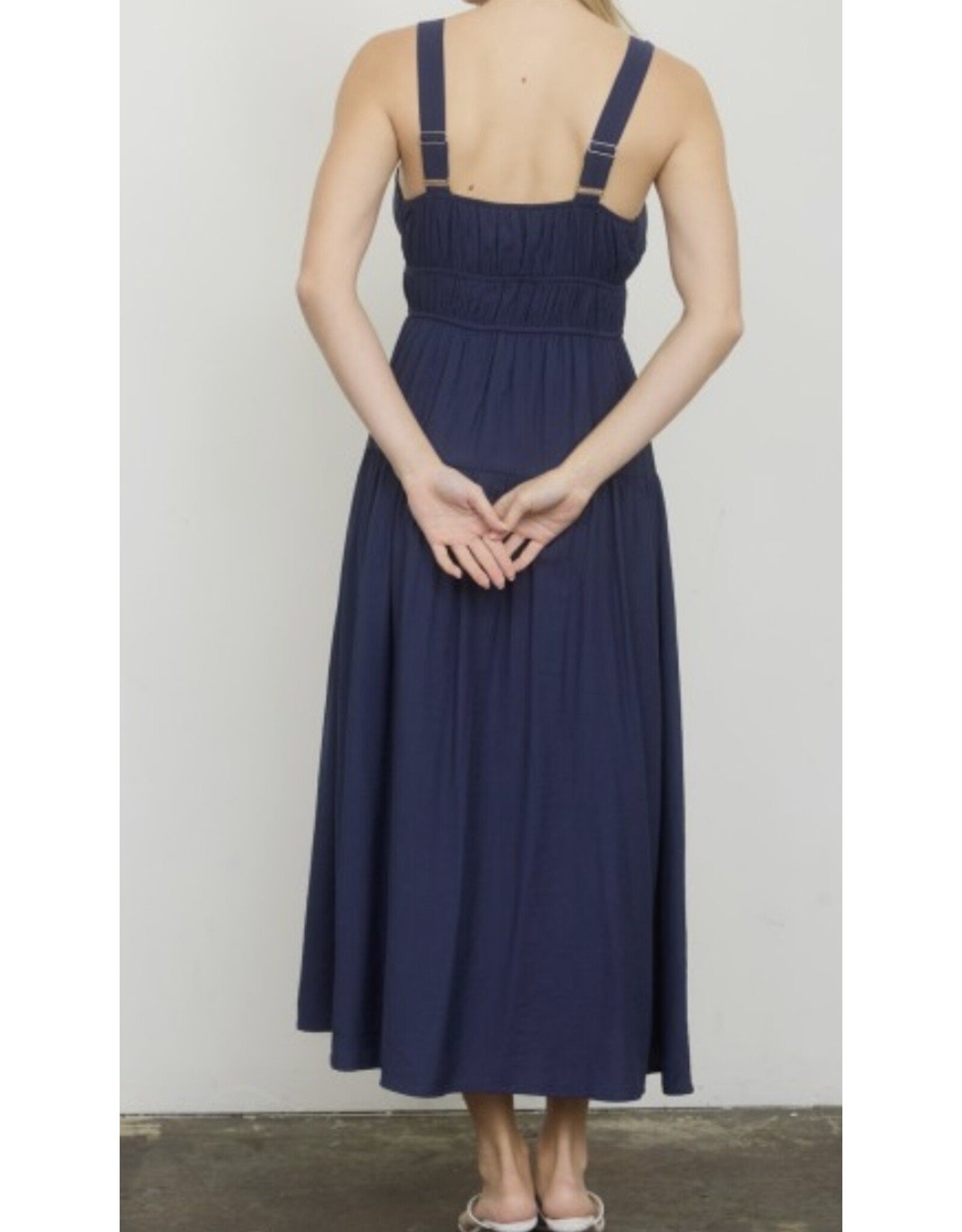 Scalloped Tie Strap Dress