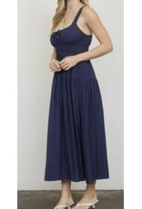 Scalloped Tie Strap Dress