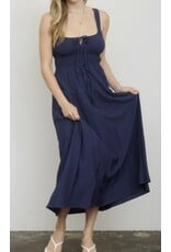 Scalloped Tie Strap Dress