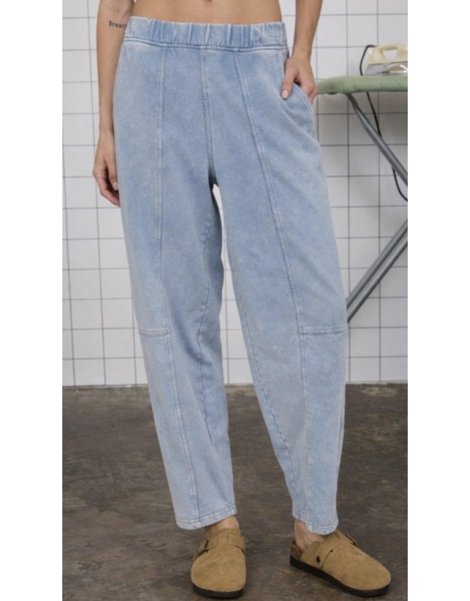 Acid Wash Knit Joggers