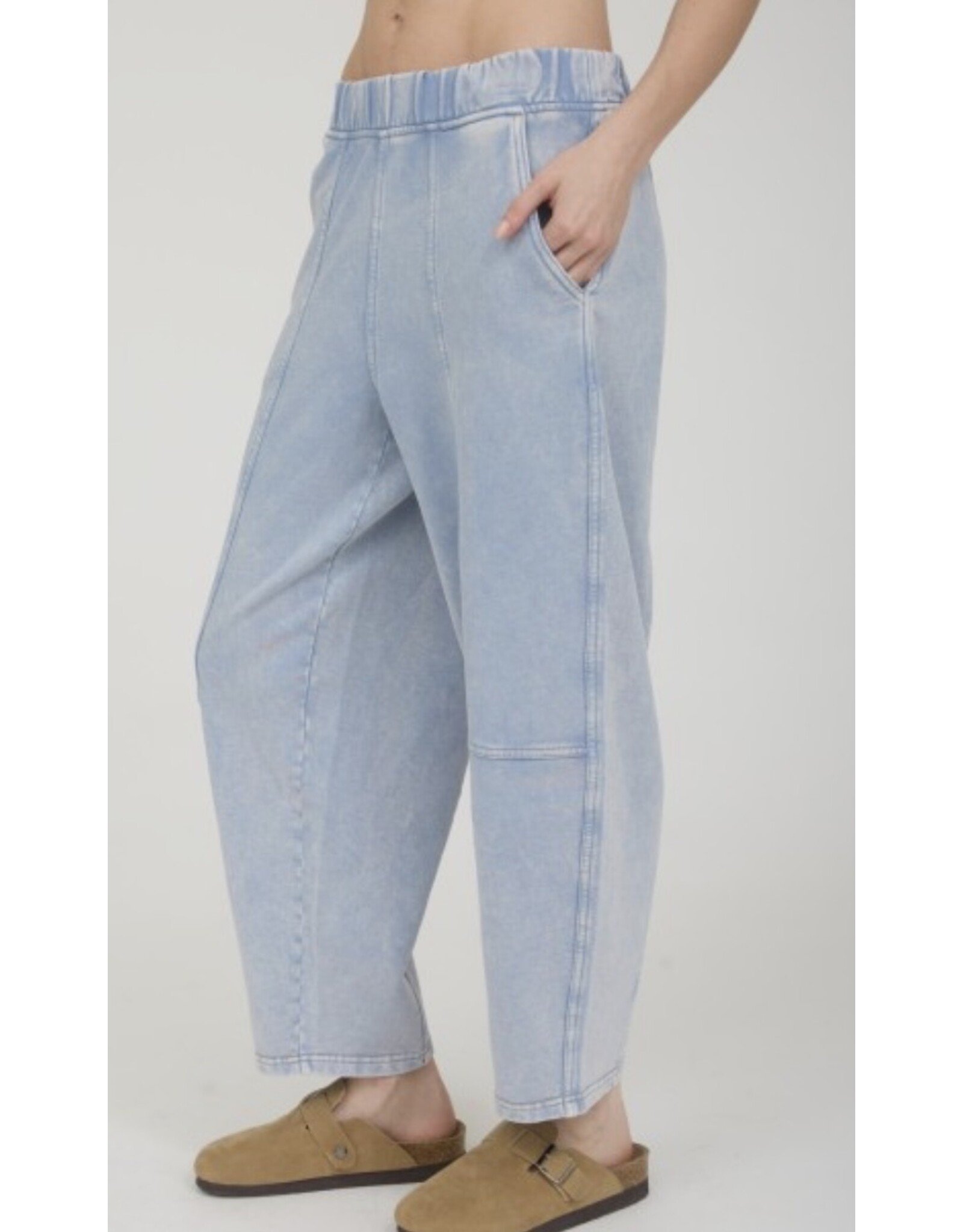 Acid Wash Knit Joggers