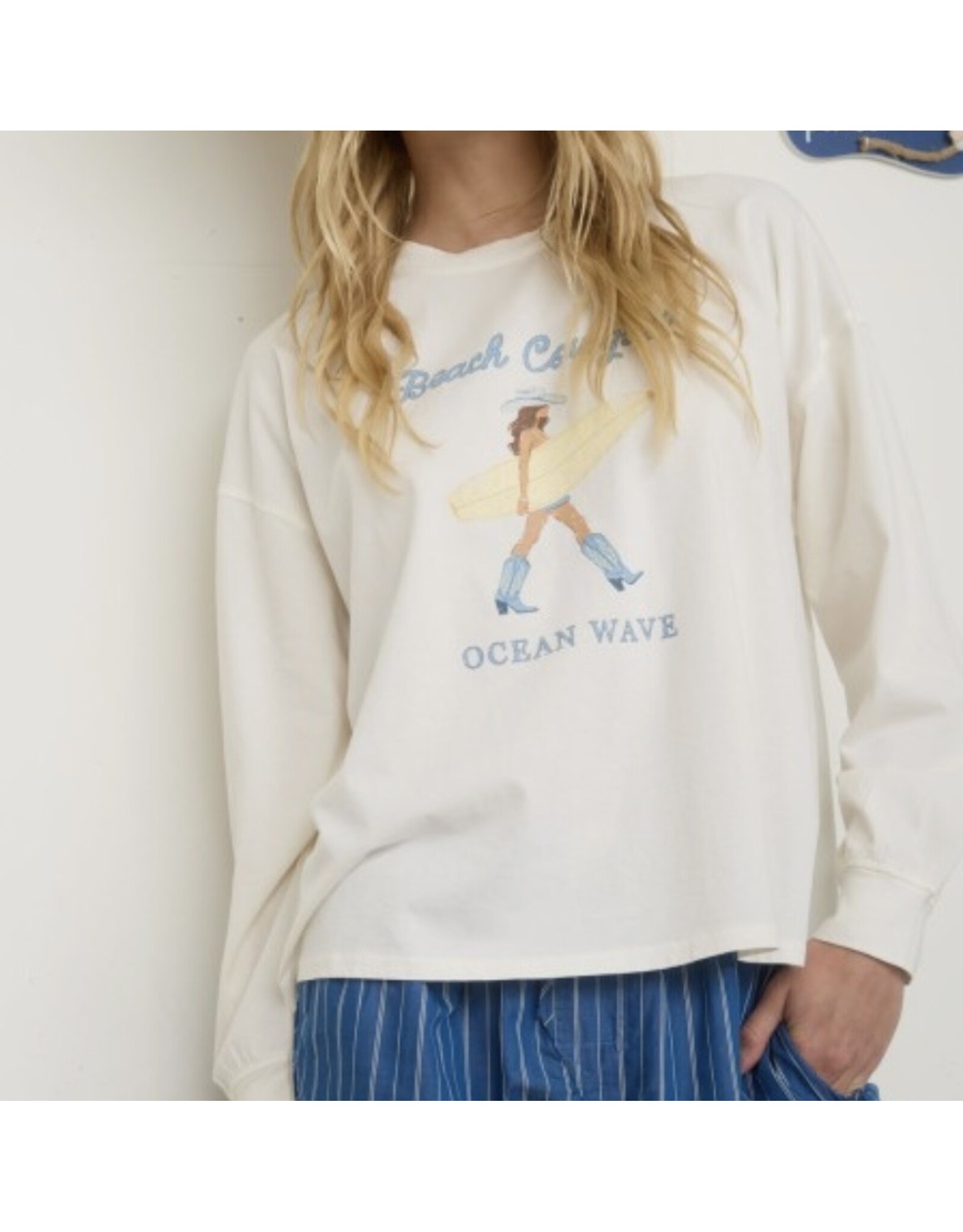 Beach Cowgirl Long Slv Top